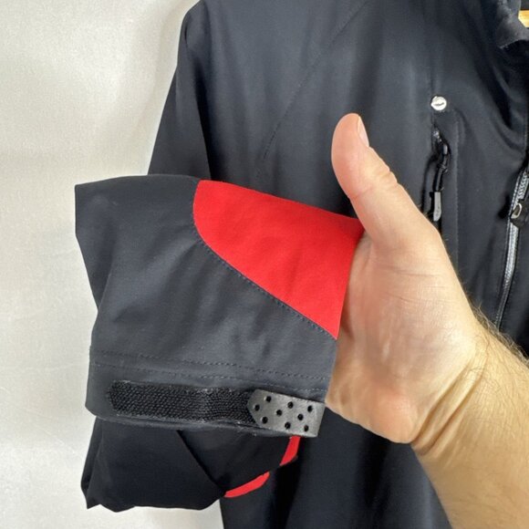 RLX Ralph Lauren Quarter-Zip Wind Pullover Black/Red Men’s Medium - Picture 2 of 6